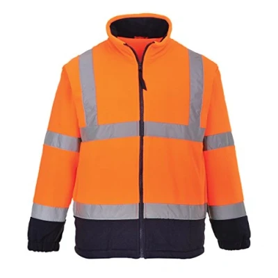 Obrázek PORTWEST Fleemit vybavení proti žmolkování, 300 g, 100% polyester, 1 kus, L, oranžová/námořnická modrá, F301ONRL