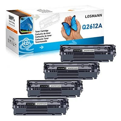 Obrázek LOSMANN 4X toner kompatibilní s Q2612A 12A FX9 FX10 CAN703 pro Canon I Sensys LBP 2900 2900b 2900i 3000 Lasershot HP Laserjet 1010 1012 10155 1018. 1020 1022 1022N