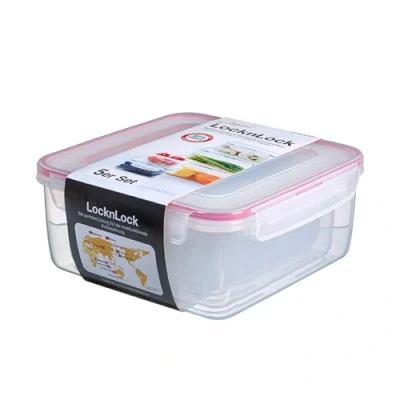 Obrázek LocknLock CLASSIC dózy na uchovávání potravin s víkem, 5dílná 180 ml, 410 750 1,2 l, 2,0 l úložný box vodu a vzduchotěsný vhodné do myčky nádobí mikrovlnné trouby bez