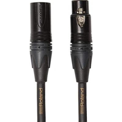 Obrázek Roland Symetrický mikrofonní kabel zlaté série Neutrik XLR konektor, délka: 4,5 m RMC G15