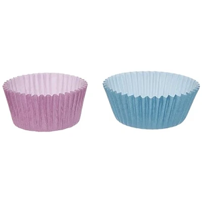 Obrázek Zenker Papírové košíčky na pečení CANDY, formičky muffiny pro krásně dekorované muffiny, z papíru (barva: Frozen růže/ledově modrá), množství: 1 x 100 kusů