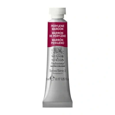 Obrázek Winsor &amp; Newton Profesionální akvarelové barvy 0102507 , živé vodní v umělecké kvalitě, vysoká zářivost barev a svítivost, stálobarevná, archivní kvalita, tuba 5 ml perylenkaštanová