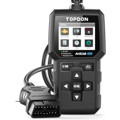 Obrázek TOPDON AL400 OBD2 diagnostický přístroj, 10 režimů, One Touch I/M, doživotní aktualizace, 2,4&quot; TFT barevná obrazovka, pro auta od roku výroby 1996