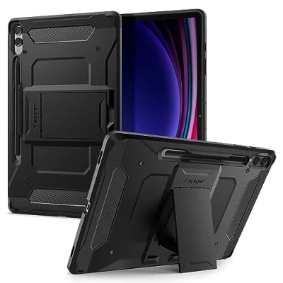 Obrázek Spigen Tough Armor pro vyvinuto Samsung Galaxy Tab S10 + Plus (2024) / S9+ (2023) černý