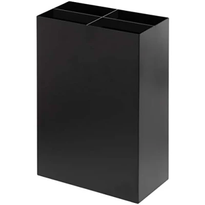 Obrázek Yamazaki 3452 SMART stojan na slunečník L, černý, ocel/polypropylen, minimalistický design, 23,5 x 12 36 cm (DxŠxV)