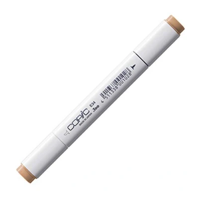 Obrázek COPIC Classic Marker Typ E 34, toast, profesionální zvýrazňovač rozvržení, se širokou a jemnou špičkou