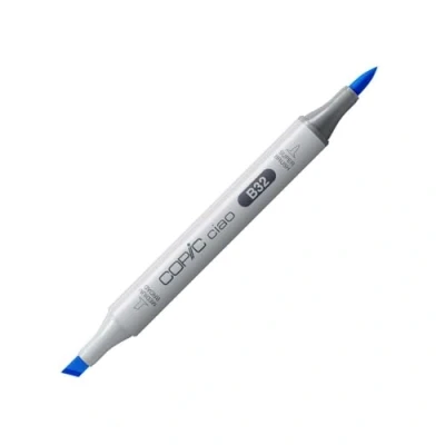 Obrázek COPIC Ciao Marker typ B 32, světle modrá, univerzální popisovač rozložení, na bázi alkoholu, se středně širokým a štětcovým hrotem