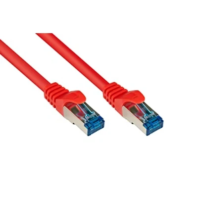 Obrázek propojovací kabel, kat. 6A, S/FTP, PiMF, bez halogenů, 500 MHz, červený, 3 m, Good Connections®