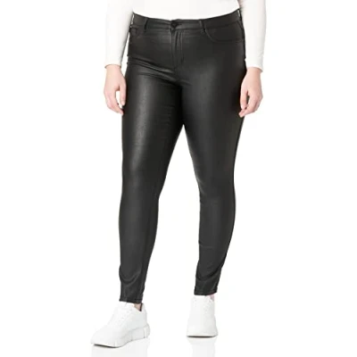 Obrázek CARMAKOMA Dámské Skinny Jeans CARPUNK Střední pas Fit Jeans, černá (Black Black)