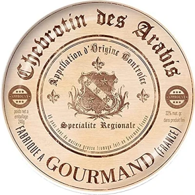 Obrázek Set Of 4 Gourmet Cheese Porcelain Side Plates In Hat Box (boční deska)