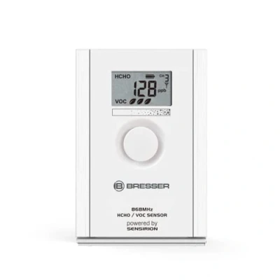 Obrázek Bresser Měřič kvality vzduchu lze použít jako přídavný senzor pro některé meteorologické stanice Smart Home nebo samostatné řešení, HCHO + VOC