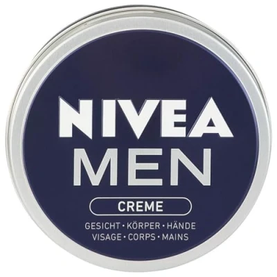 Obrázek NIVEA MEN Krém, pečující pleťový krém s vitaminem E pro intenzivní hydrataci, péče o pleť muže, ideální tělo, obličej a ruce (150 ml)