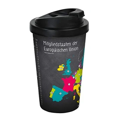 Obrázek Infinite by GEDA LABELS (Infkh) 12444 škola Evropě Členských států EU Coffee to go hrníček Vařičů, hrnek, již pohárek, PP, vícebarevná