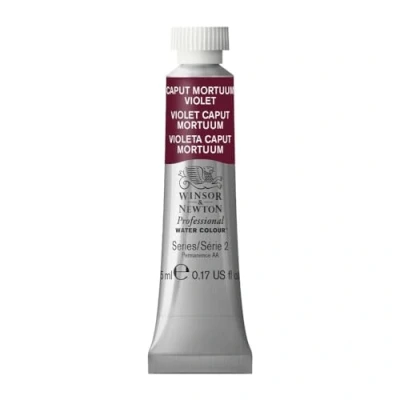 Obrázek Winsor &amp; Newton Profesionální akvarelové barvy 0102125 , živé vodní v umělecké kvalitě, vysoká zářivost barev a jas, stálé na světle, archivní kvalita, tuba 5 ml Caput Mortuum fialová
