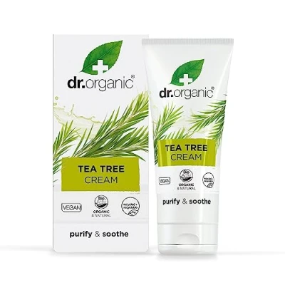 Obrázek Dr. Organic Tea Tree, antiseptický krém, četné výhody oleje z čajovníku v příjemném krému, 50 ml