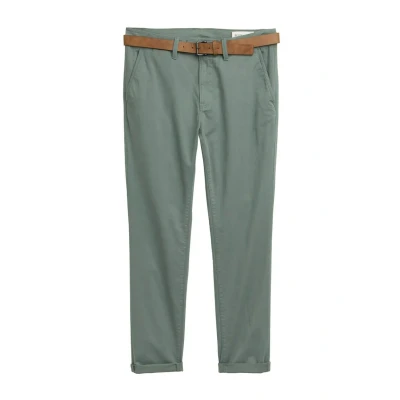 Obrázek TOM Tailor Denim WITH BELT Chino kalhoty, Muži, Velikost: 32x32, Washed jasper green