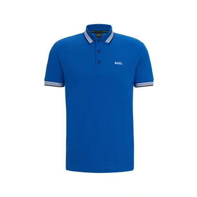 Obrázek BOSS Paddy Polotričko, Muži, Velikost: Small, Medium blue