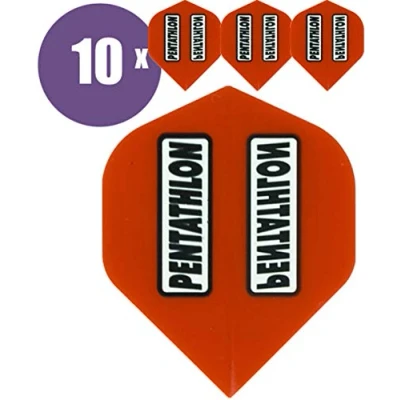 Obrázek abcdarts Unisex Pentathlon Classic Dart Flights, červené, klasické EU