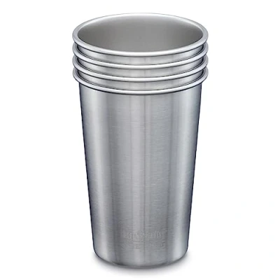 Obrázek Klean Kanteen Láhev na pití Classic, ušlechtilá ocel, stříbrná, 473 ml, 4 jednotky