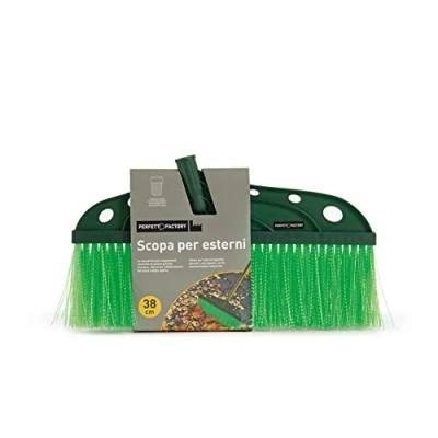 Obrázek Perfetto 0001E Streifen Outdoor Besen, Kunststoff, grün