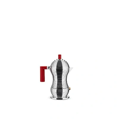 Obrázek Alessi MDL02/1 R konvice na kávu, hliník, červená, 7,5 x 10,5 13,5 cm