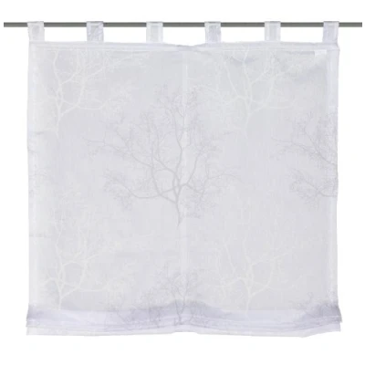 Obrázek Home fashion 79641 803 poutkem roleta potištěný, 140 x 120 cm, batistu, Šedá