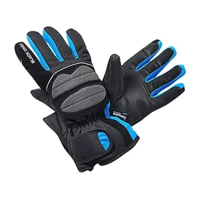 Obrázek Black Crevice Lyžařské rukavice pro dospělé, černé/modré, XXL