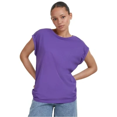 Obrázek Urban Classics Curvy Ladies Extended Shoulder TEE Jednoduché tričko, Ženy, Velikost: 3XL, Ultraviolet