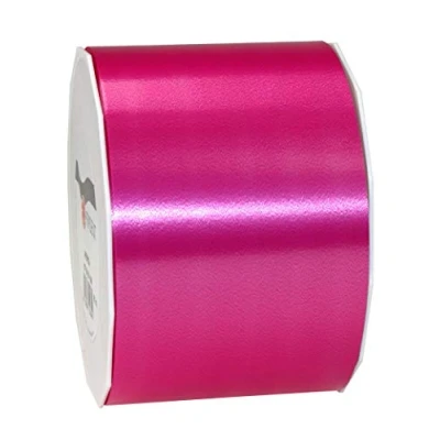 Obrázek C.E. PATTBERG Geschenkband Magenta, 91 Meter Ringelband 90 mm zum Basteln, Dekorieren &amp; Verpacken von Geschenken zu jedem Anlass