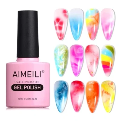 Obrázek AIMEILI UV LED gelový lak odstranitelný na nehty Blossom Gel Polish Clear Blooming 10 ml