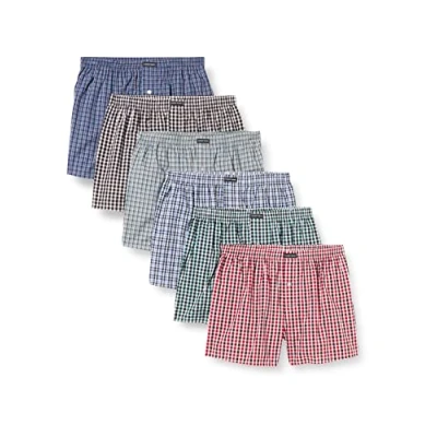 Obrázek Lower East American boxerky pánské 10 ks I 6 balení ze 100% bavlny spodní prádlo spodky pro muže, bavlněné boxerky, vícebarevné