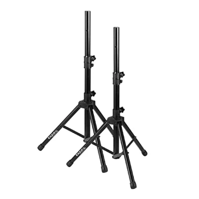 Obrázek Ibiza SS01B MINI 2 Lautsprecherständer aus Aluminium, max. 1,20 m und 30 kg Inklusive Tragetasche Schwarz