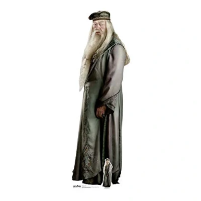 Obrázek Star Cutouts Ltd Oficiální lepenkový stojánek z knih Harry Potter, lepenka, Albus Brumbála, 184 x 61 cm