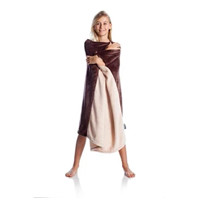 Obrázek Kanguru Momonga Kids Brownie Tragbare Decke für Kinder, Polyester, BRAUN/BEIGE, 80x90 cm
