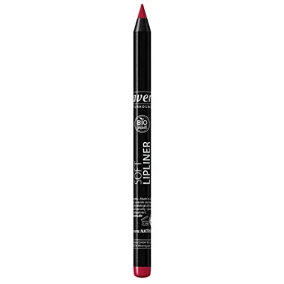 Obrázek lavera Soft tužka na rty Red 03 konturovací hebce krémová a dlouho přilnavá textura přírodní kosmetika make up bio rostlinné účinné látky 100% balení 3