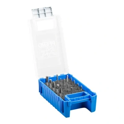 Obrázek PFERD HM sada frézovacích kolíků, 15dílná, ozubení 5, Ø dříku 3 mm, 21901501 pro jemné obrábění na nejdůležitějších průmyslově používaných materiálech