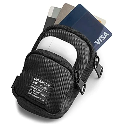 Obrázek Ringke Mini Pouch Two Pocket kompatibilní s AirPods pouzdro (1, 2nd, 3. generace), Pro černé
