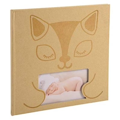 Obrázek Exacompta 14562E Premium Fotoalbum Zephire mit Katzenmotiv, 30 Seiten, quadratisch, perfekt für Ihre Baby und Kinderfotos zum selbstgestalten Fotobuch beige