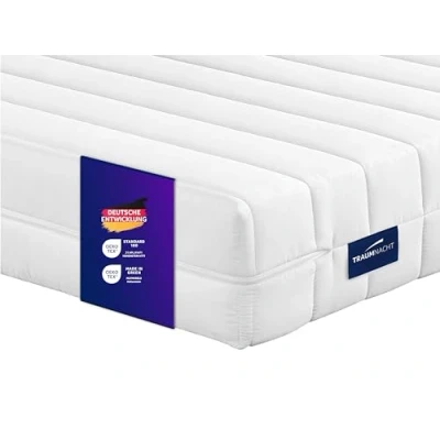 Obrázek Traumnacht Easy Comfort 2 v 1 Duo ortopedická 7zónová komfortní pěnová matrace, stupeň tvrdosti a 3, certifikováno Öko Tex 90 x 200 cm, výška 13 vyrobeno podle německého standardu kvality
