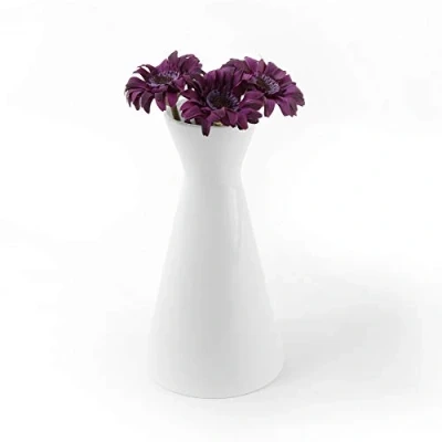 Obrázek Holst Porzellan VX 1224 porcelánová váza 18 cm tvar X, bílá, 9. 5 x 18. cm, bílá