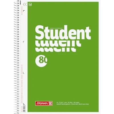 Obrázek Brunnen 1067940 Poznámkový blok / školní Student (A4, nelinkovaný 70 g/m², 80 listů)