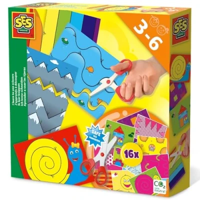 Obrázek SES 89 14809 kreativní sada se učím stříhat, vícebarevná, střední