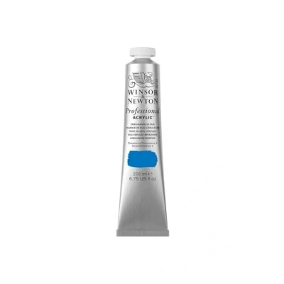 Obrázek Winsor &amp; Newton 2337139 profesionální akrylová barva v umělecké kvalitě, vysoká brilantnost barev a krycí síla, archivní kvalita, 200 ml tuba modrá