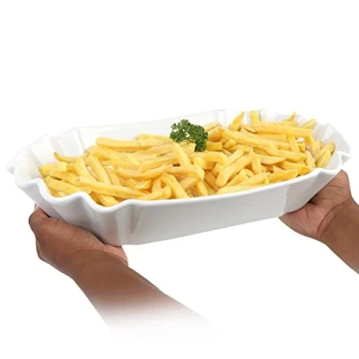 Obrázek Holst Porzellan SL 120 miska na hranolky 36 cm Pappoptik Snack Line, bílá, 35. 5 x 23 7