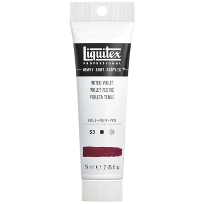 Obrázek Liquitex 1040502 Professional Heavy Body akrylová barva v umělecké kvalitě s vynikající stálostí na světle máslové konzistenci, 59 ml tuba tlumená fialová