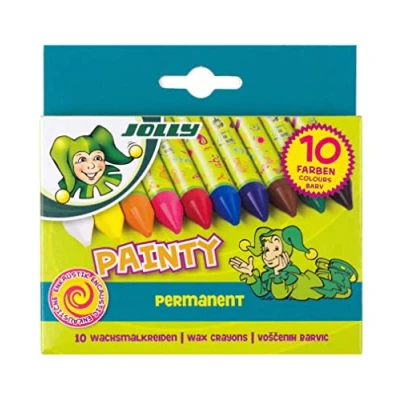 Obrázek JOLLY Painty voskovkové křídy vinuté, 10dílné pouzdro na karton