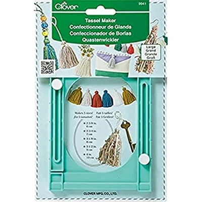 Obrázek Clover Quastenwickler / VE3 groß Tassel Maker, Plastic, grün