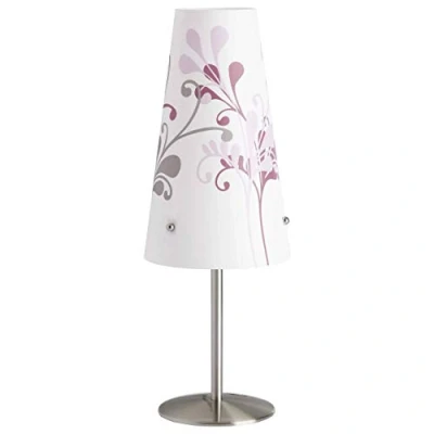 Obrázek BRILLIANT lampa Isi stolní železo/fialová 1 x C35, E14, 40 W, vhodná pro svíčky (není součástí dodávky) Stupnice A++ až E s mezispínačem, 13 36 cm