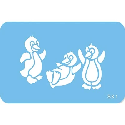Obrázek JEM SK1 Penguin Schablone, Kunststoff, Blau, 15 x 1 cm