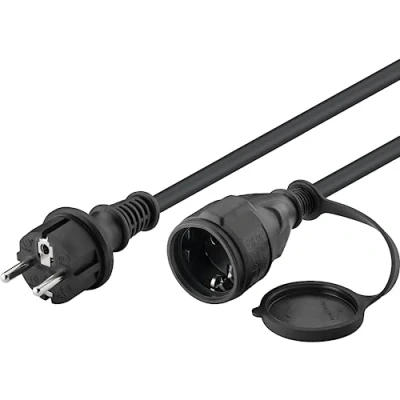 Obrázek Goobay 71475 prodlužovací napájecí kabel s IP44 pro venkovní použití; vodotěsný ochranným kontaktem (typ F, CEE 7/4) &gt; zástrčka 7/7)